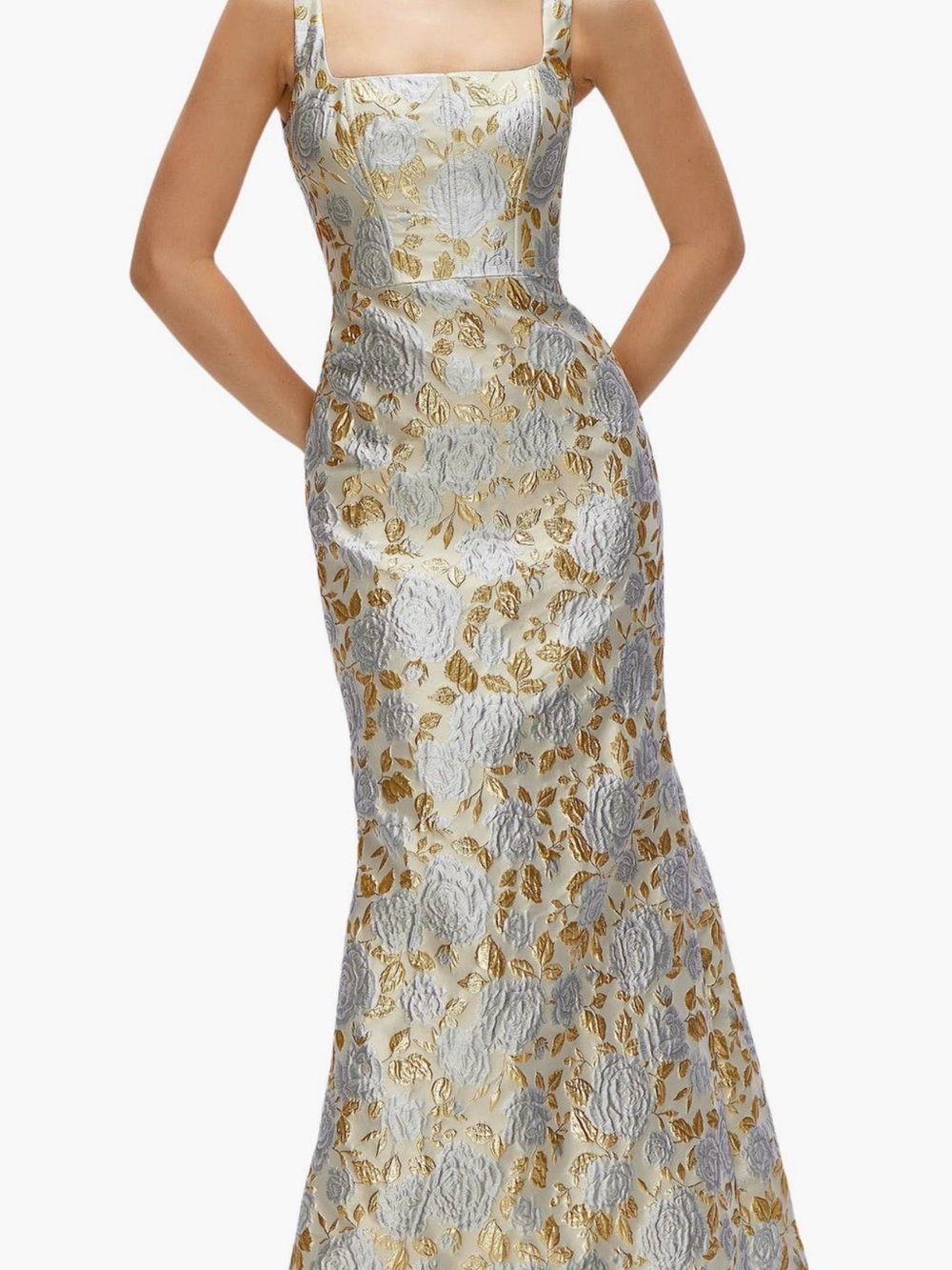 Dessy Collection Gown in Winter Mist